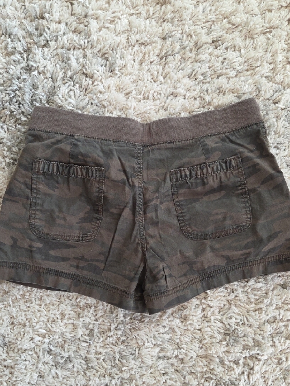 a.n.a Olive Camo Drawcord Shorts - Picture 3 of 3